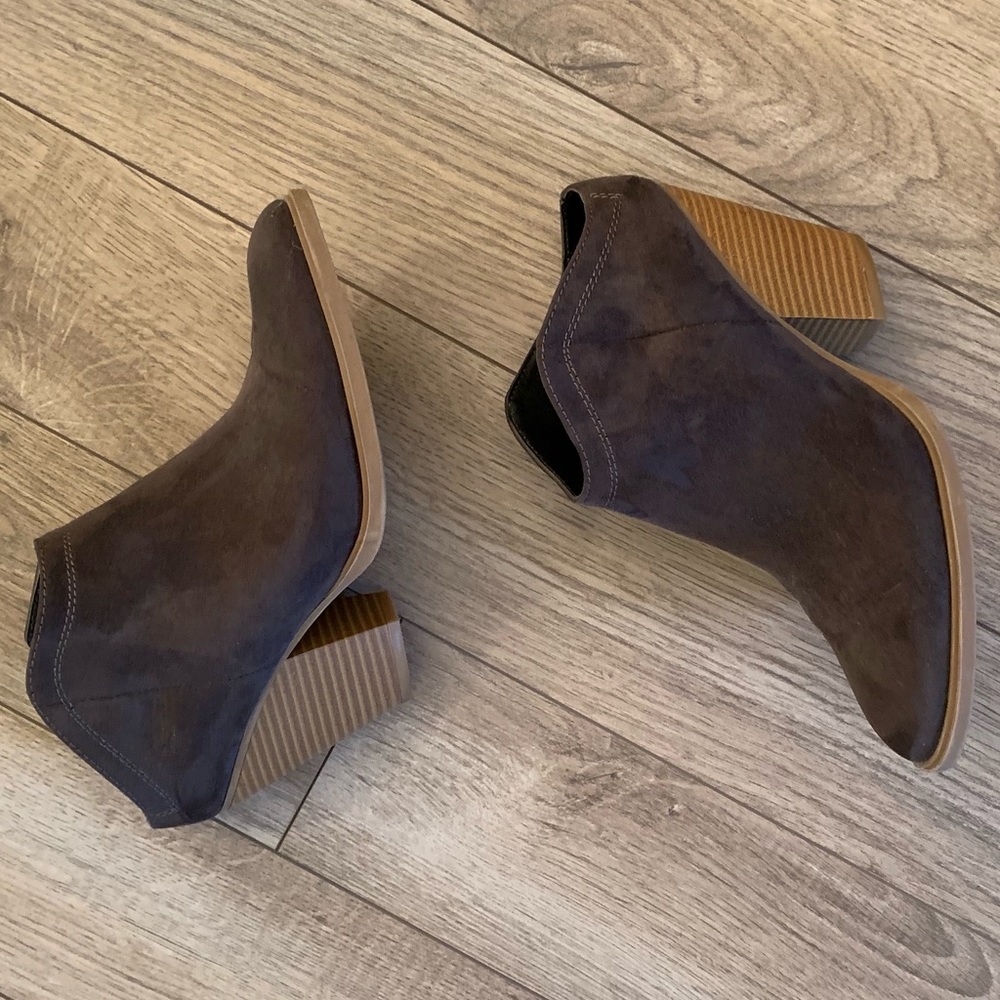 Dolce Vita Gray Suede Booties